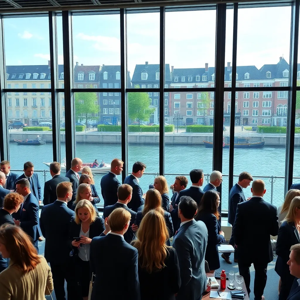 Grafische visualisatie van Nederlandse arbeidsmarkttrends met groeiende sectoren